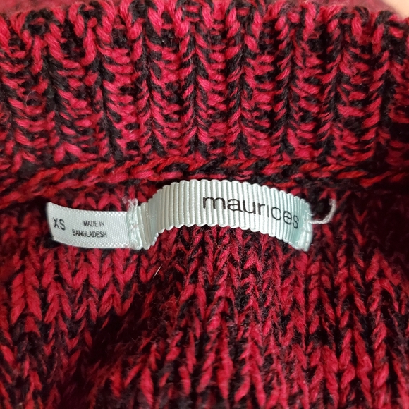 Maurices Knit Sweater with Front Pockets Red - Picture 11 of 12